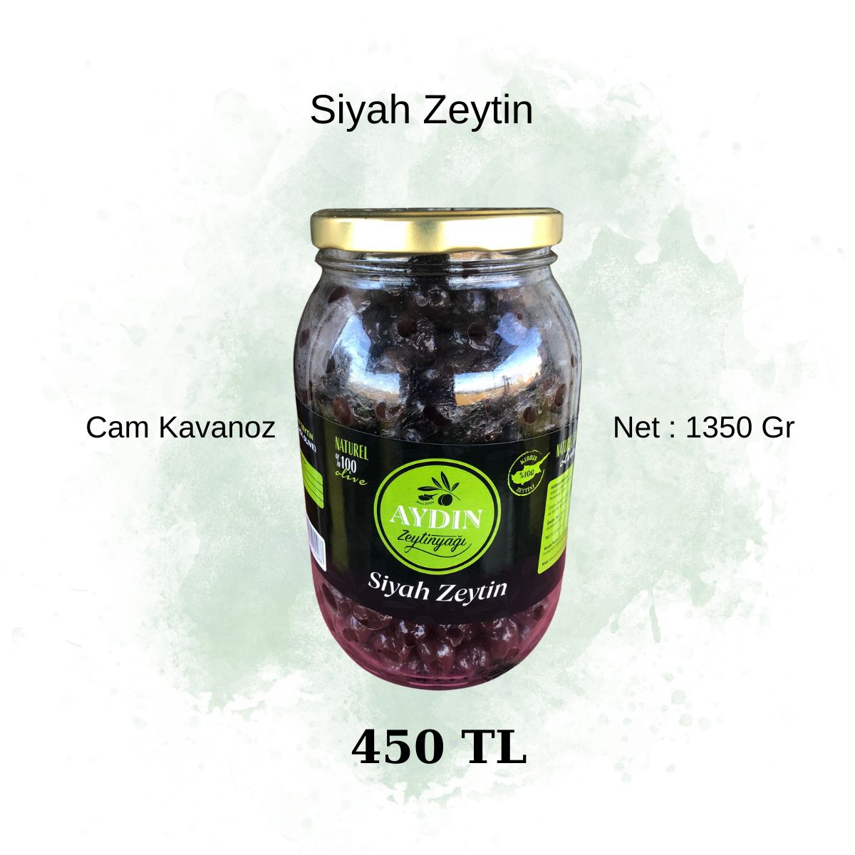 Siyah Zeytin - Cam Kavanoz