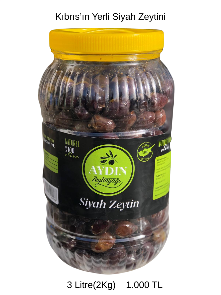 Siyah Zeytin 3LT (2 Kg)